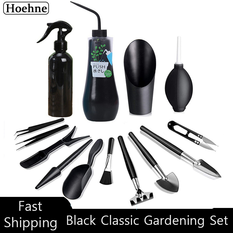 Succulent Plants Tool Set for Indoor Plant Home Garden Kit Black Potting Cactus Houseplant Cultivation Tools Gardenning Kits