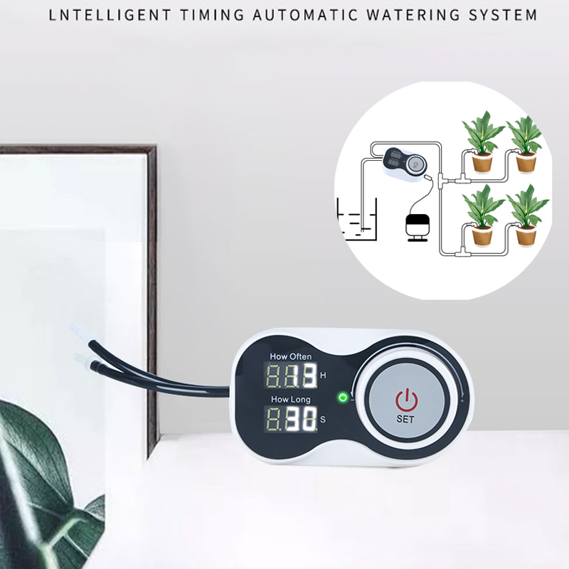  Smart Drip System Automatic Timer Watering Device Garden Water Pump Controller for Potted Plant Flower