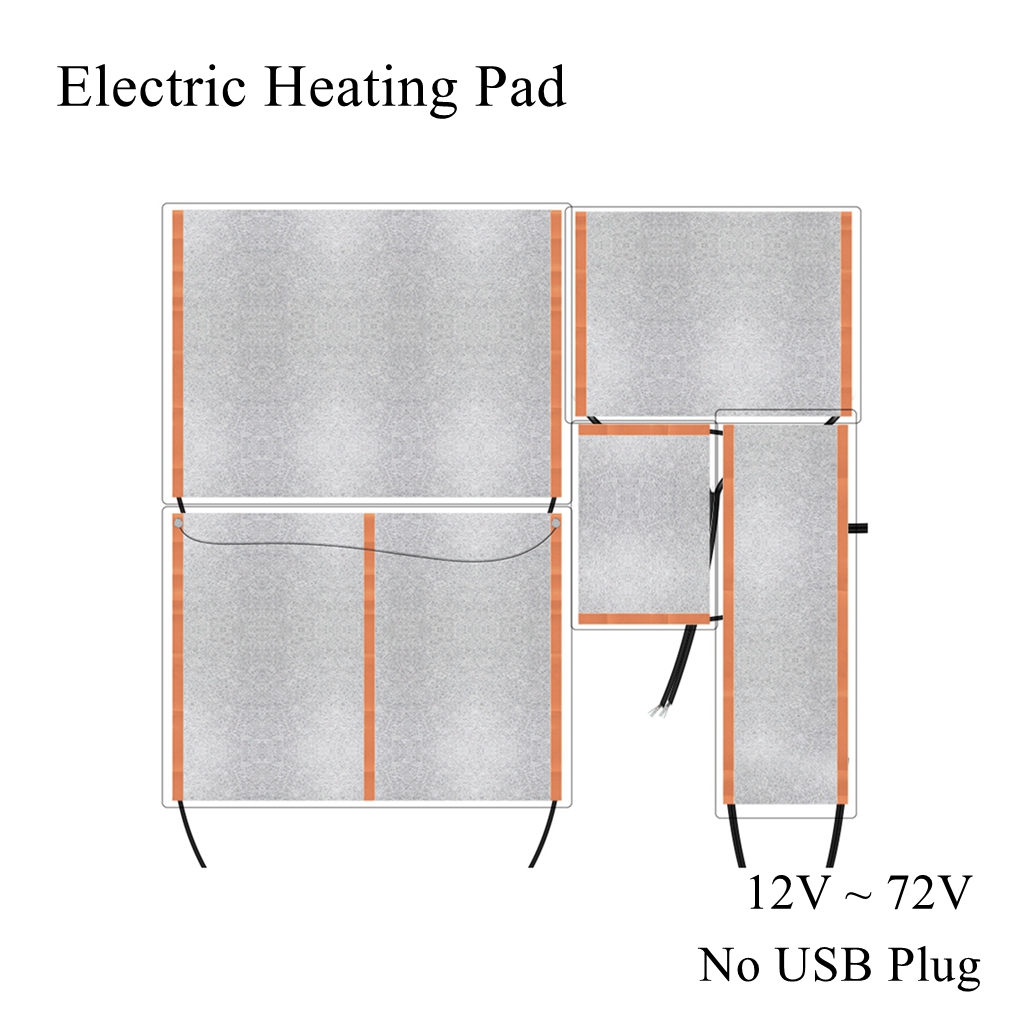 12V 24V Electric Heating Film Pad Thermal Carbon Fiber Far Infrared Heater Wrap Pet Jacket Vest Gloves Socks Pants Belts Clothes