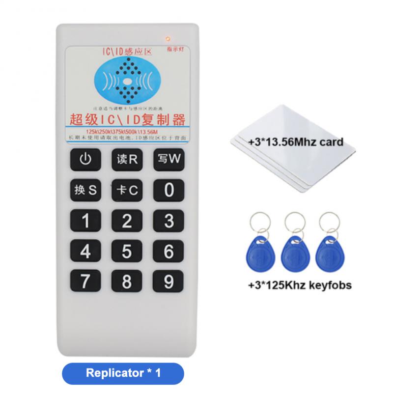 Handheld 125Khz-13.56MHZ Copier Duplicator RFID NFC IC Card Reader & Writer Access Control Card Replicator English Version