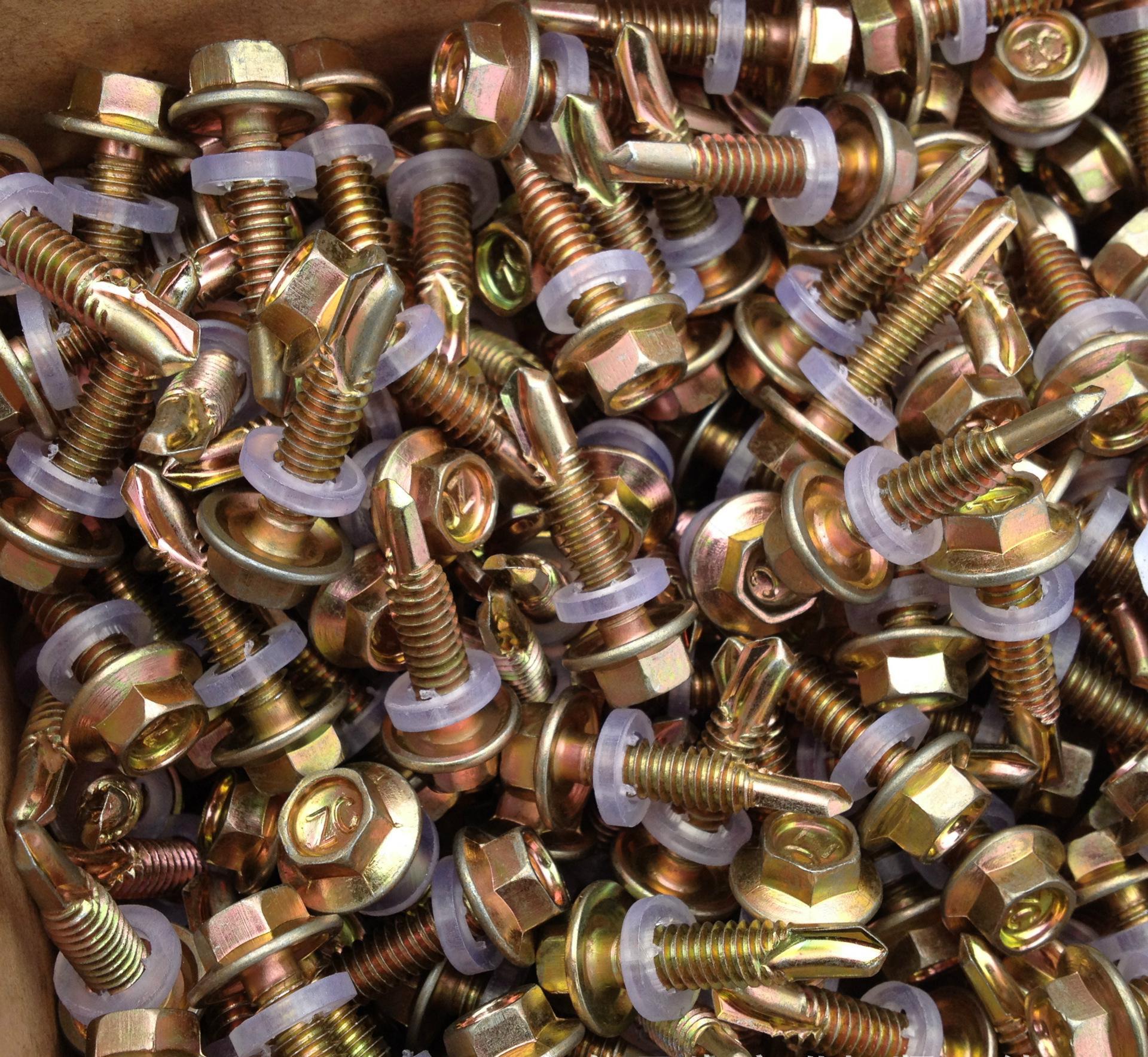 .Vibration drill tail screw Color steel tile National standard dovetail wire Hexagon flange surface self-drilling self-tapping s