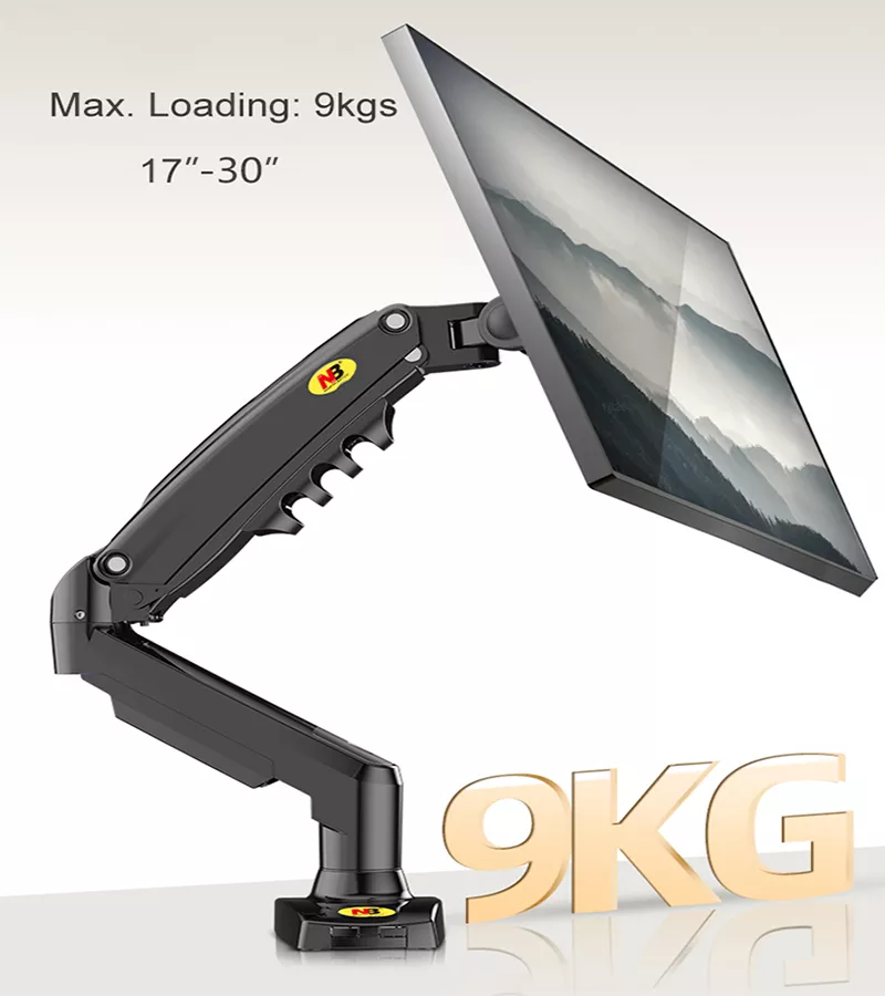  NB F80 Desktop Gas Spring 17-30" LCD LED Monitor Holder Mount Arm Full Motion Display Stand Loading 2-9 Kgs