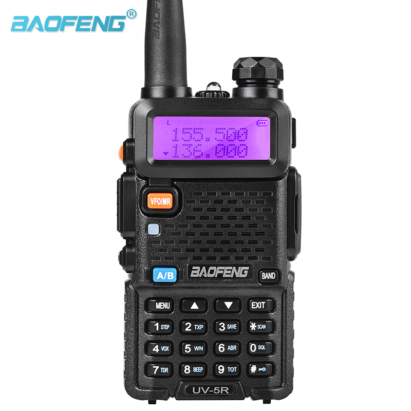 Baofeng  UV-5R Walkie Talkie Dual Display VHF 136-174 UHF 400-520mHZ 5W Two Way Ham Radio