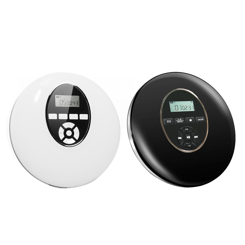 Round Style CD Player Portable Headset HiFi Music Reproductor CD Walkman Discman Player Rechargeable Shockproof Lecteur CD