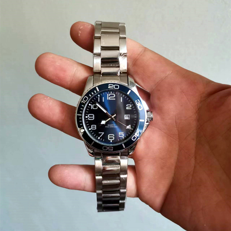 Top   HydroConquest High  Quartz Movement Luminous Calendar Watch for Men Masculino Stainless steel Watch