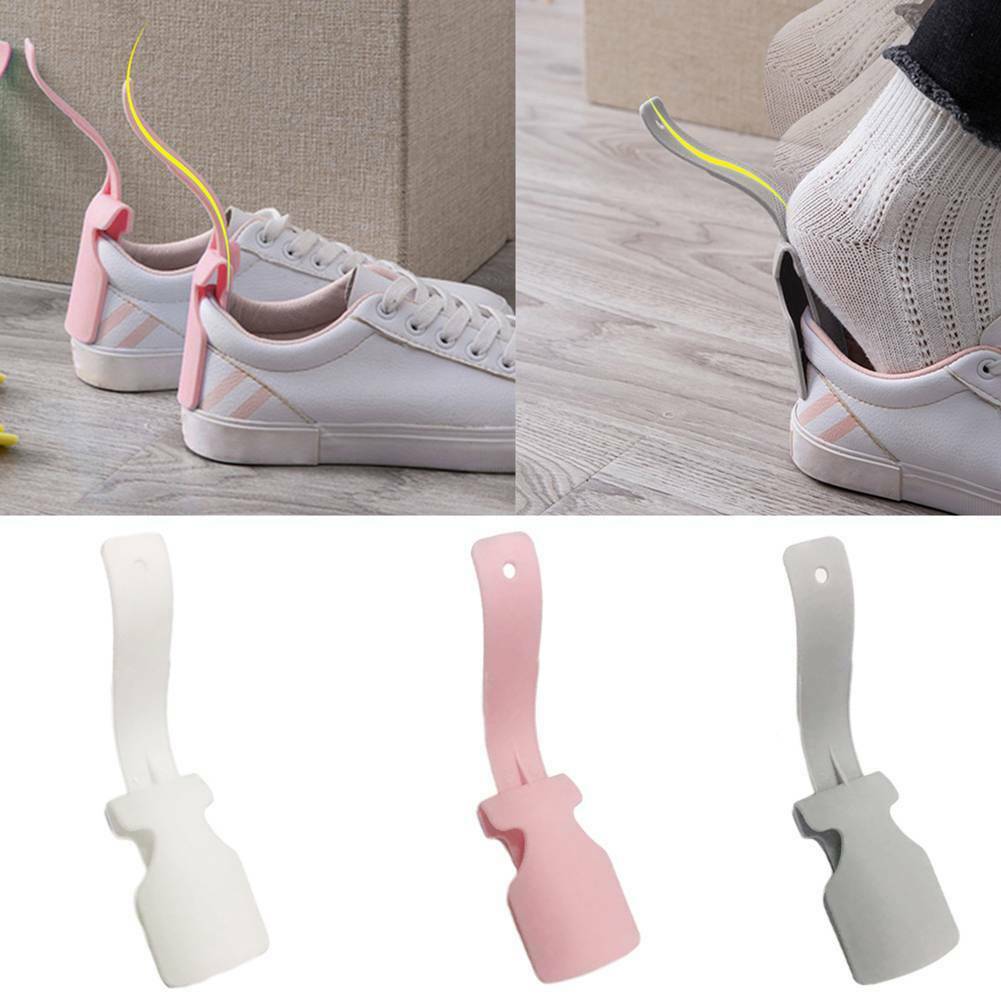 5 Colors Portable Lazy Shoe Helper Unisex Professional Shoe Horns Plastic Flexible Shoe Horn Sturdy Anti-Slip Shoe Lifter Tools