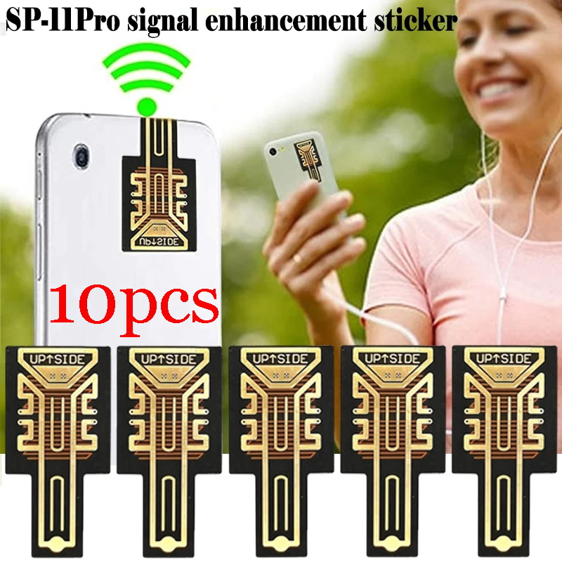 10PCS Cell Phone Signal Booster Sticker Mobile Antenna Amplifier SP-11Pro Signal Booster Booster Outdoor Cell Phone Accessories