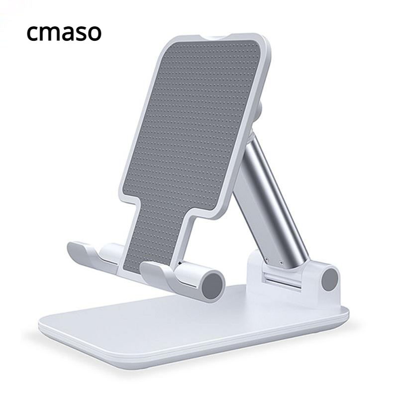 CMAOS  Metal Desktop Tablet Holder Table Cell Foldable Extend Support Desk Mobile Phone Holder Stand For iPhone iPad Adjustable