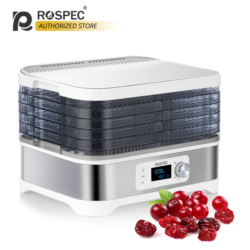 ROSPEC Household Food Dehydrator Stainless Steel Drying Machine Electric  Dryer Fruit Dryer Drying Fruit Meat Fruit Dehydrators