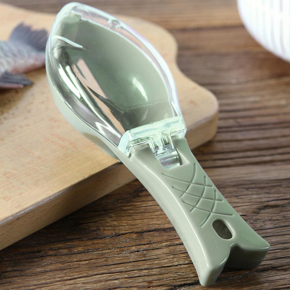 Fish Scale Remover Fishing Scraping Scale Brush Graters Fast Remove Fish Knife Cleaning Peeler Scaler Scraper