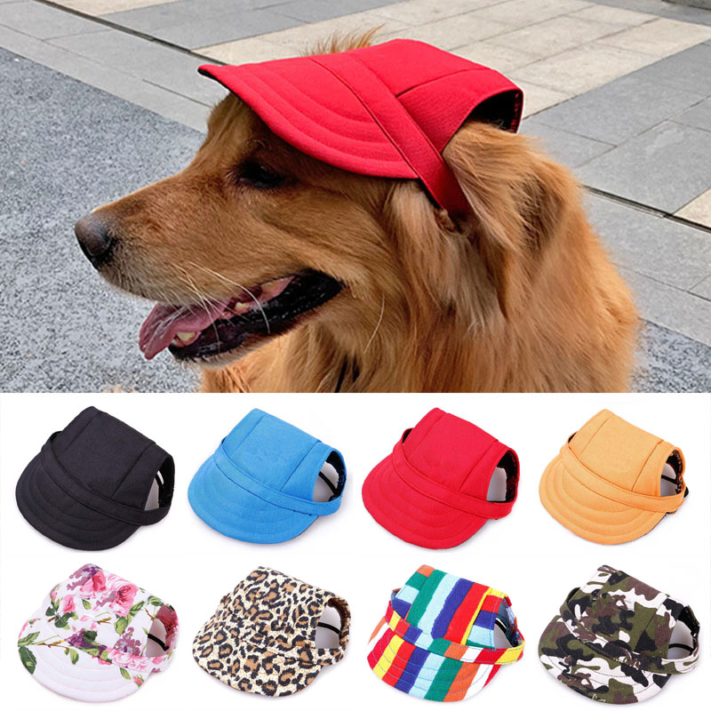 Pet Hat with Ear Holes Adjustable Baseball Cap for Large Medium Small Dogs Summer Dog Cap Sun Hat Outdoor Hiking Pet Products