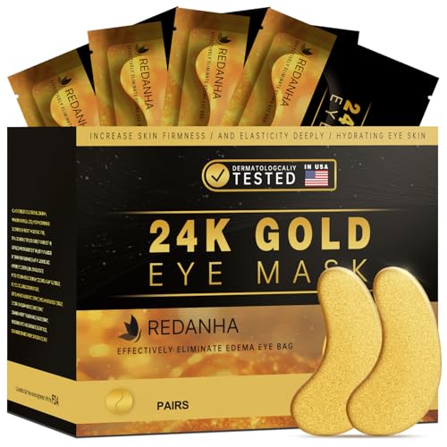 20 Pairs 24K Gold Under Eye Patches Face Masks Dark Circles Puffy Eye Bags Collagen Skincare Spa Trip Eye Mask