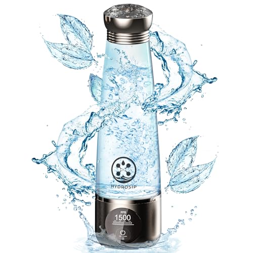 H6 Hydrogen Water Bottle – Hydrogen Water Bottle Generator Up to 3000ppb – Rich Hydrogen-Infused Water – SPE/PEM Technology – Portable Electric Water Ionizer Bottle – Quick Hydrogen Infusion