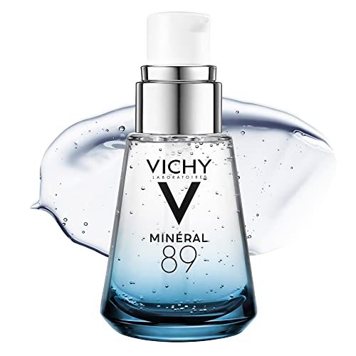 Vichy Mineral 89 Fortifying & Hydrating Daily Skin Booster | Pure Hyaluronic Acid Serum For Face | Plumps & Hydrates | Repairs Skin Barrier| Lightweight Moisturizing Gel | Fragrance Free & Oil-Free