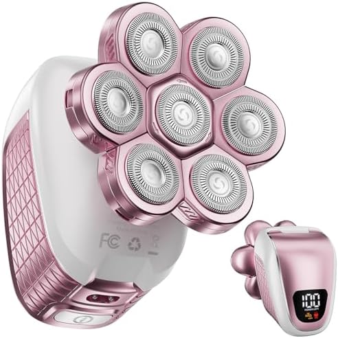 Electric Razors for Women, 5 in 1 Cordless Electric Painless Leg Shaver for Women, Hair Remover for Legs Bikini Face Lips Hairs Sensitive Skin