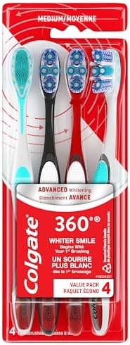 Colgate 360 Advanced Optic White, 4pk, Medium