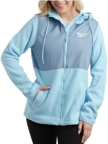 Reebok Women's Jacket - Polar Fleece Sweatshirt Jacket - Lightweight Coat for Women (S-XL)