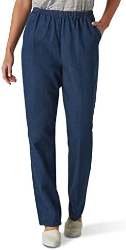 Chic Classic Collection Women's Cotton Pull-On Pant with Elastic Waist