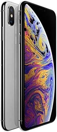 Apple iPhone XS Max, US Version, 256GB, Silver - Unlocked (Renewed)