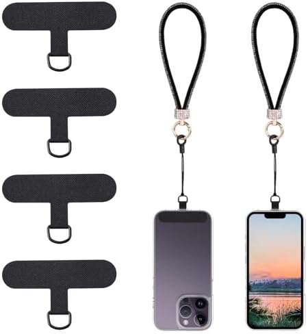 4pcs Mobile Phone Lanyard Patch, Mobile Phone Tether Patch Strap Replacement Parts Phone Lanyard Replacement Parts for Mobile Phone