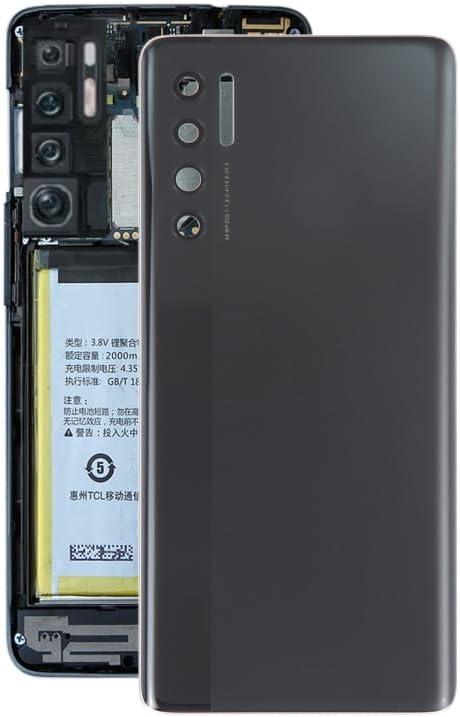 Mobile Phone Replacement Spare Parts for TCL 20 Pro 5G Battery Back Cover(Black)