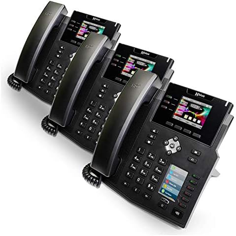 XBLUE Cloud Phone System Bundle with (3) IP Phones & (6) Months of XBLUE Cloud VoIP Telephone Service w/Auto Attendant, Voicemail to Email, Cell Phone & Remote Extensions, Call Queuing, Call Record