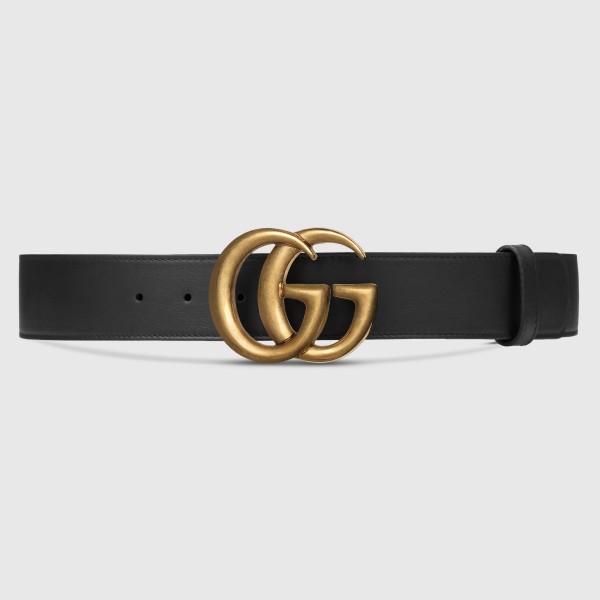 Gucci Black GG Marmont 38MM Belt with G Buckle