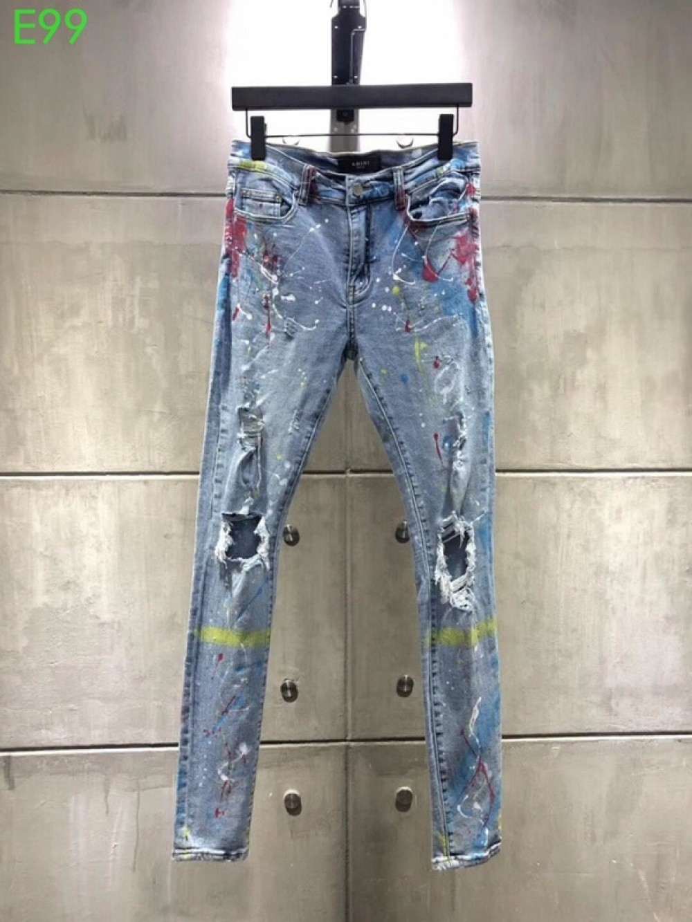 AMIRI Art Paint Skinny Jeans