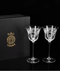 Copy versace home silver crystal goblet